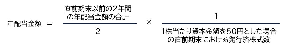 配当還元方式の数式の２番目